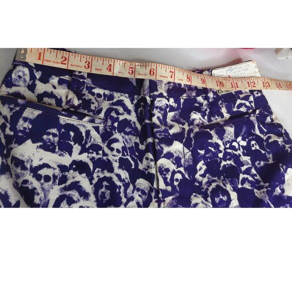 Vintage 1970s Campus Slacks Baron Wolman Woodstock Photo Print Bell Bottom Jeans - Picture 15 of 16